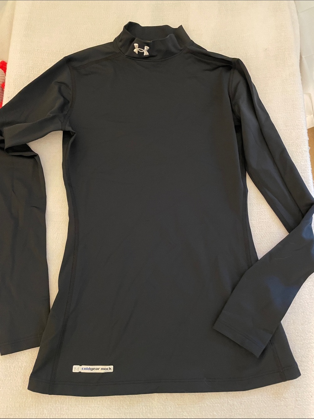 Under Armour Black ColdGear Mock-Neck Long Sleeve Women's Top